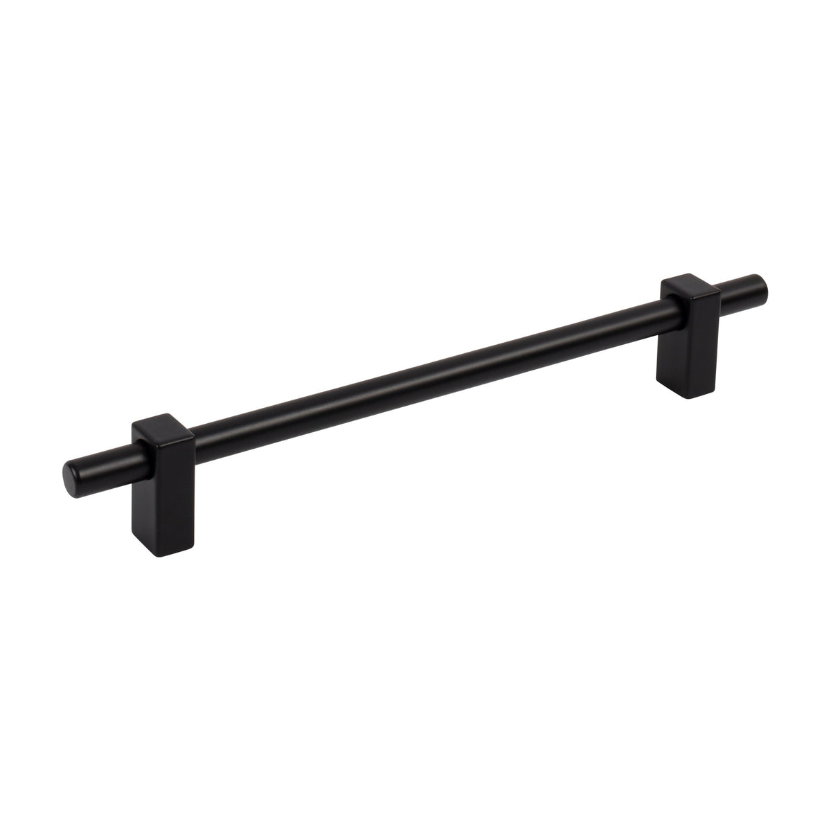 Jeffrey Alexander Larkin 1 Handle in Matte Black, 7 1/2"