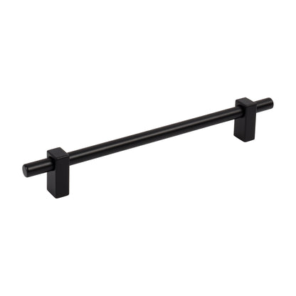 Jeffrey Alexander Larkin 1 Handle in Matte Black, 7 1/2"