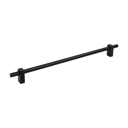 Jeffrey Alexander Larkin 1 Handle in Matte Black, 12"
