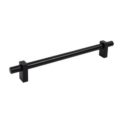 Jeffrey Alexander Larkin 1 Handle in Matte Black, 12" Appliance Handle