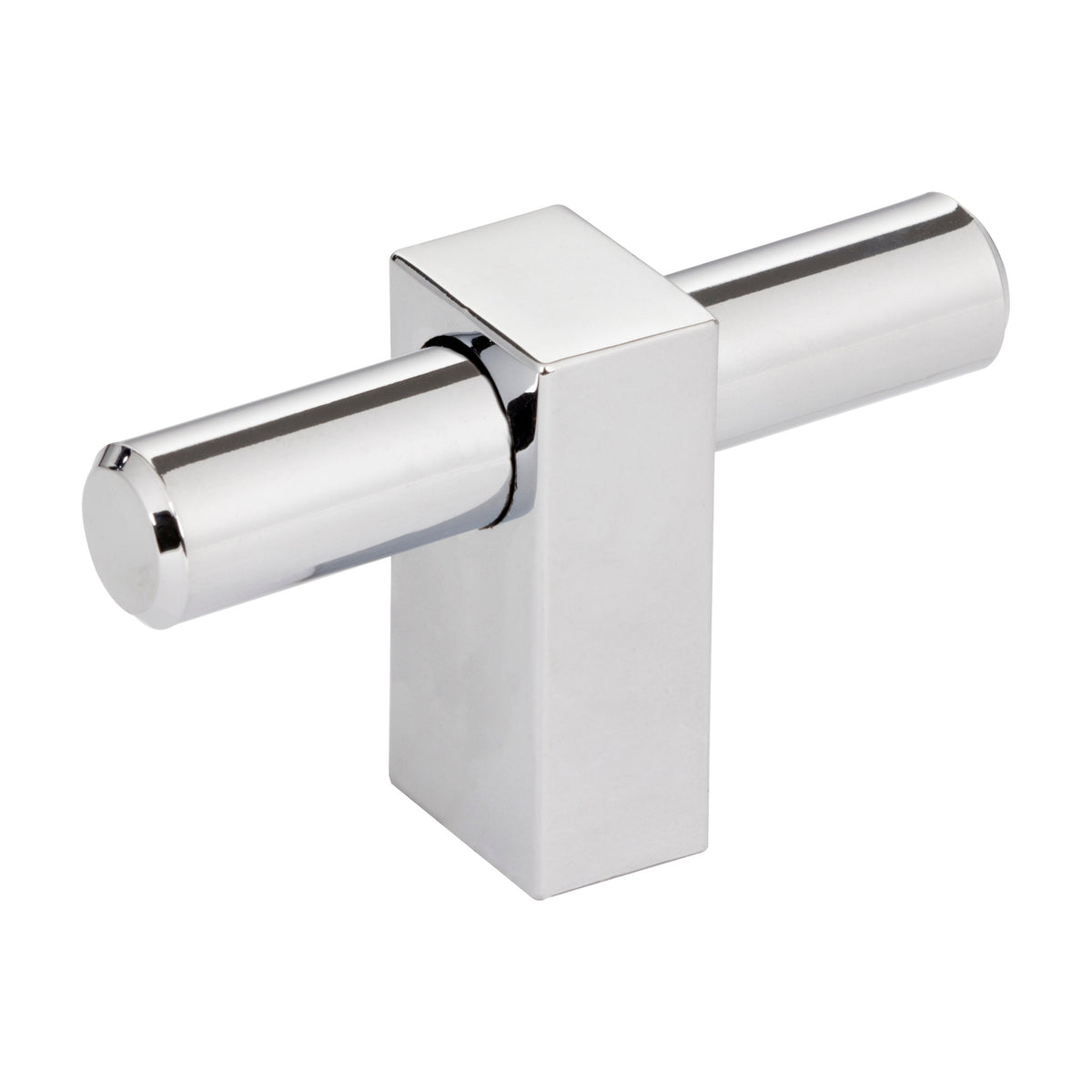 Jeffrey Alexander Larkin 1 Handle in Polished Chrome, Knob