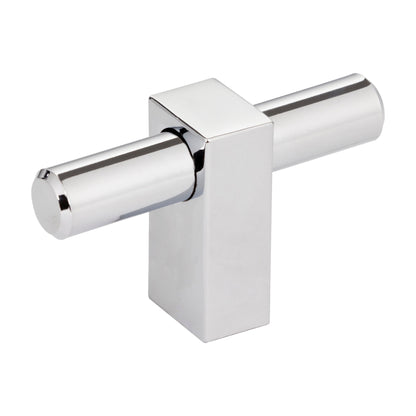 Jeffrey Alexander Larkin 1 Handle in Polished Chrome, Knob