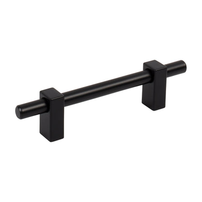 Jeffrey Alexander Larkin 1 Handle in Matte Black, 3 3/4"