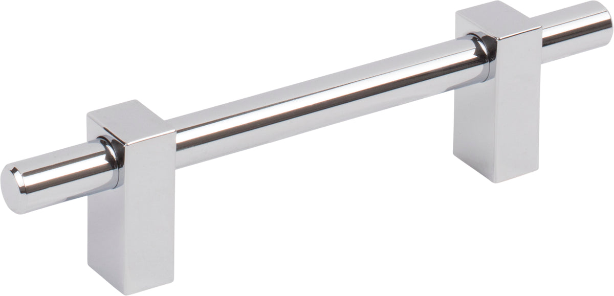 Jeffrey Alexander Larkin 1 Handle in Polished Chrome, 3 3/4"