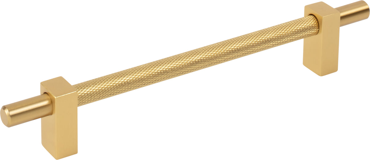 Jeffrey Alexander Larkin 3 Handle in Brushed Gold, 6 1/4"