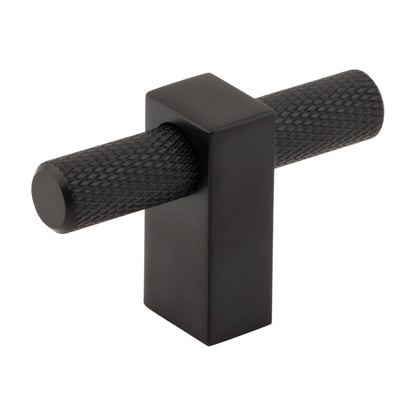 Jeffrey Alexander Larkin 3 Handle in Matte Black, Knob