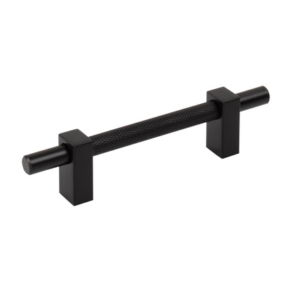 Jeffrey Alexander Larkin 3 Handle in Matte Black, 3 3/4"
