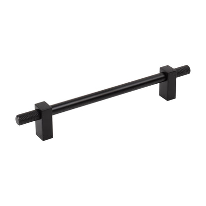 Jeffrey Alexander Larkin 4 Handle in Matte Black, 6 1/4"