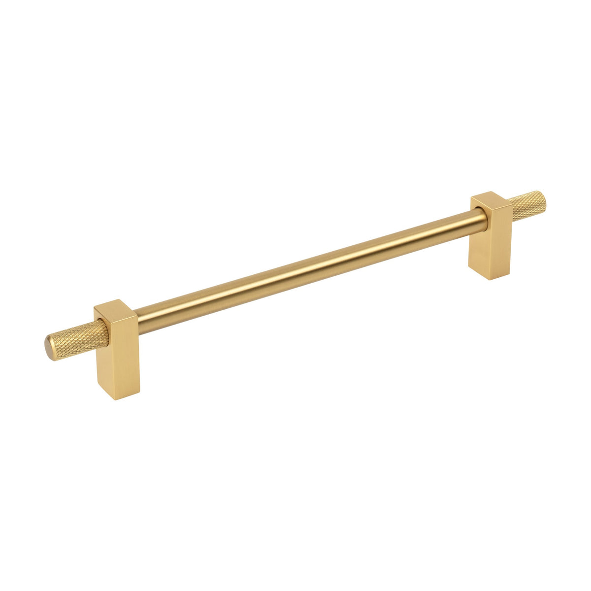 Jeffrey Alexander Larkin 4 Handle in Brushed Gold, 7 1/2"