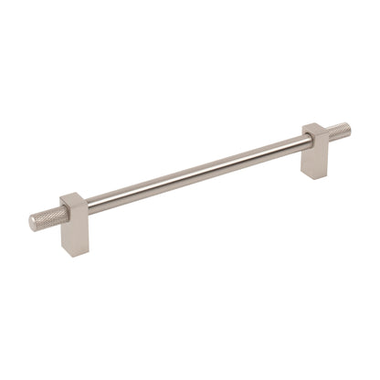 Jeffrey Alexander Larkin 4 Handle in Satin Nickel, 7 1/2"