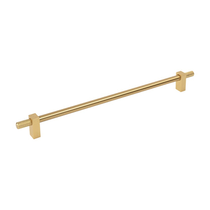 Jeffrey Alexander Larkin 4 Handle in Brushed Gold, 12"