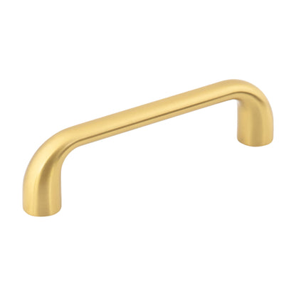 Jeffrey Alexander Loxley Handle in Brushed Gold, 3 3/4"