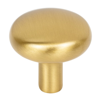 Jeffrey Alexander Loxley Handle in Brushed Gold, 1 1/4" Knob