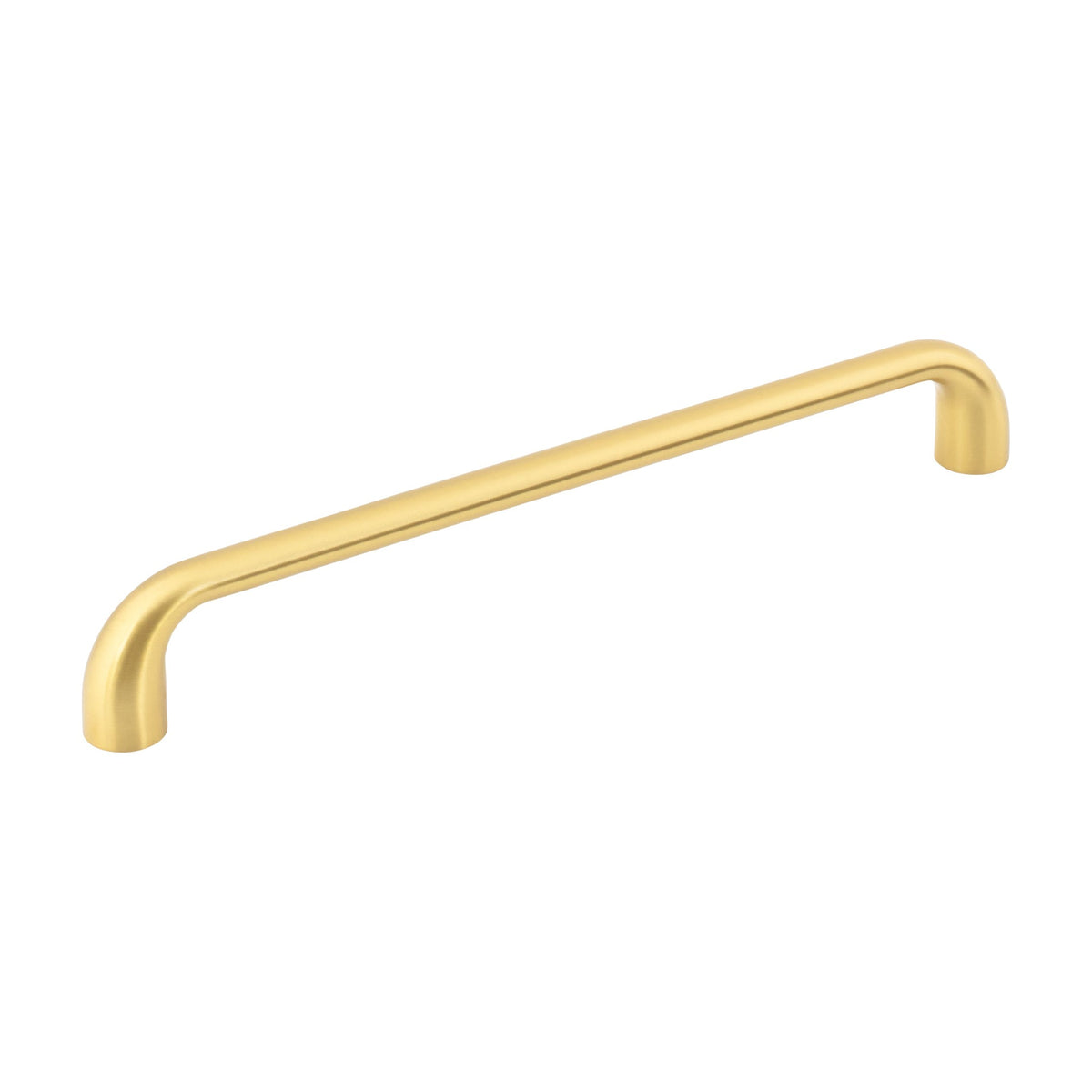 Jeffrey Alexander Loxley Handle in Brushed Gold, 7 1/2"
