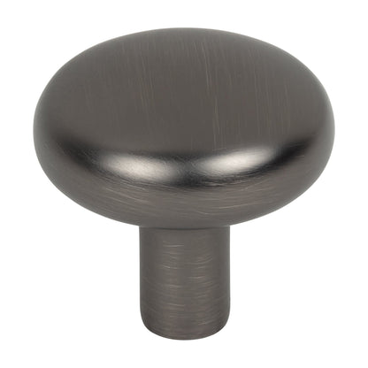 Jeffrey Alexander Loxley Handle in Brushed Pewter, 1 1/4" Knob
