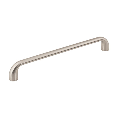 Jeffrey Alexander Loxley Handle in Satin Nickel, 7 1/2"