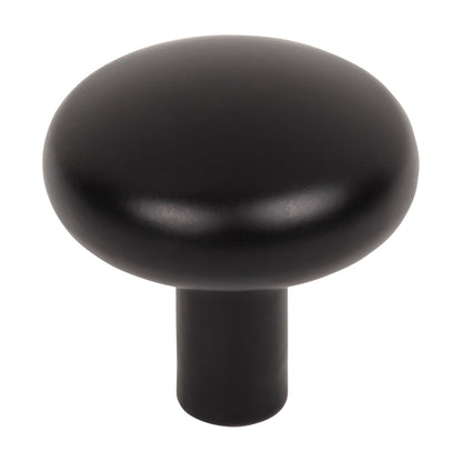 Jeffrey Alexander Loxley Handle in Matte Black, 1 1/4" Knob