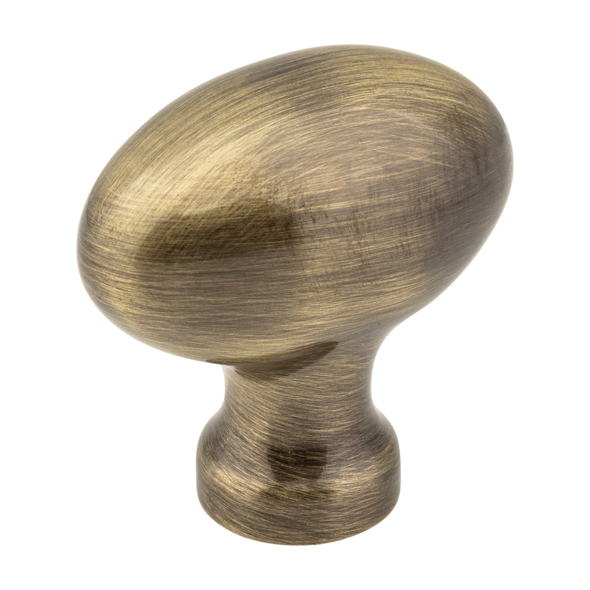 Jeffrey Alexander Lyon Handle in Brushed Antique Brass, Knob