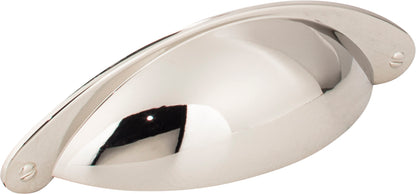 Jeffrey Alexander Lyon Handle in Polished Nickel, 3" Cup