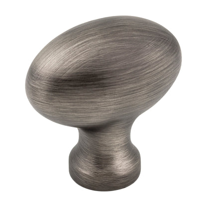 Jeffrey Alexander Lyon Handle in Brushed Pewter, Knob
