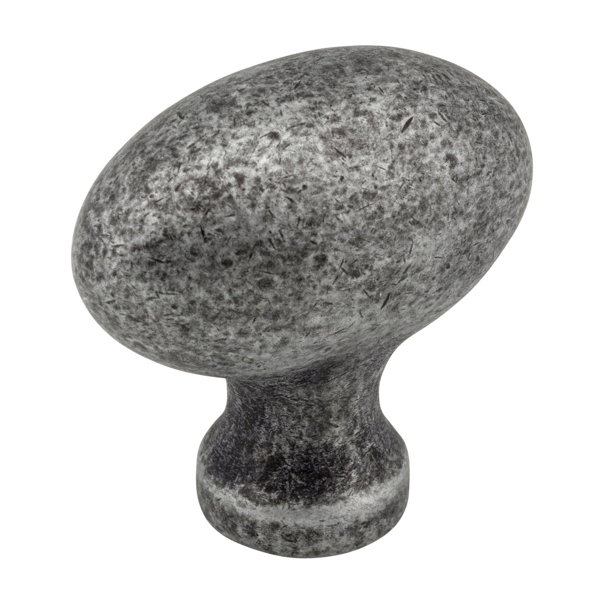 Jeffrey Alexander Lyon Handle in Distressed Antique Silver, Knob