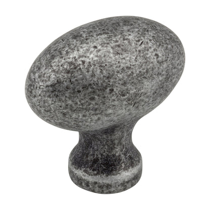 Jeffrey Alexander Lyon Handle in Distressed Antique Silver, Knob