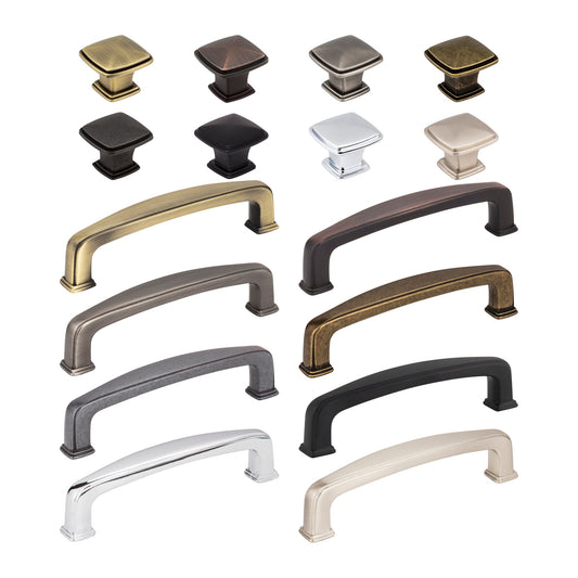 Jeffrey Alexander Milan 1 Handle knob and pull in all 8 finishes