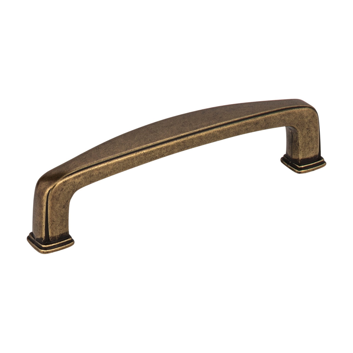 Jeffrey Alexander Milan 1 Handle in Distressed Antique Brass, 3 3/4"