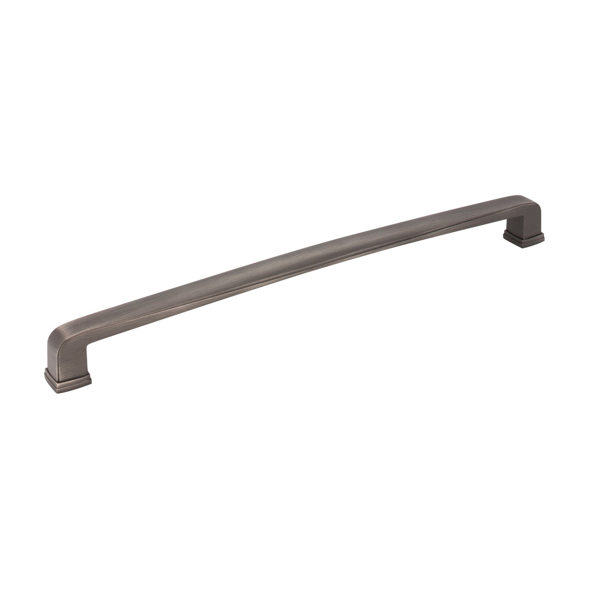 Jeffrey Alexander Milan 1 Handle in Brushed Pewter, 12" Appliance Handle