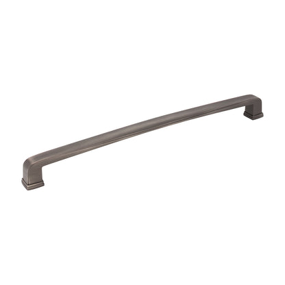 Jeffrey Alexander Milan 1 Handle in Brushed Pewter, 12" Appliance Handle