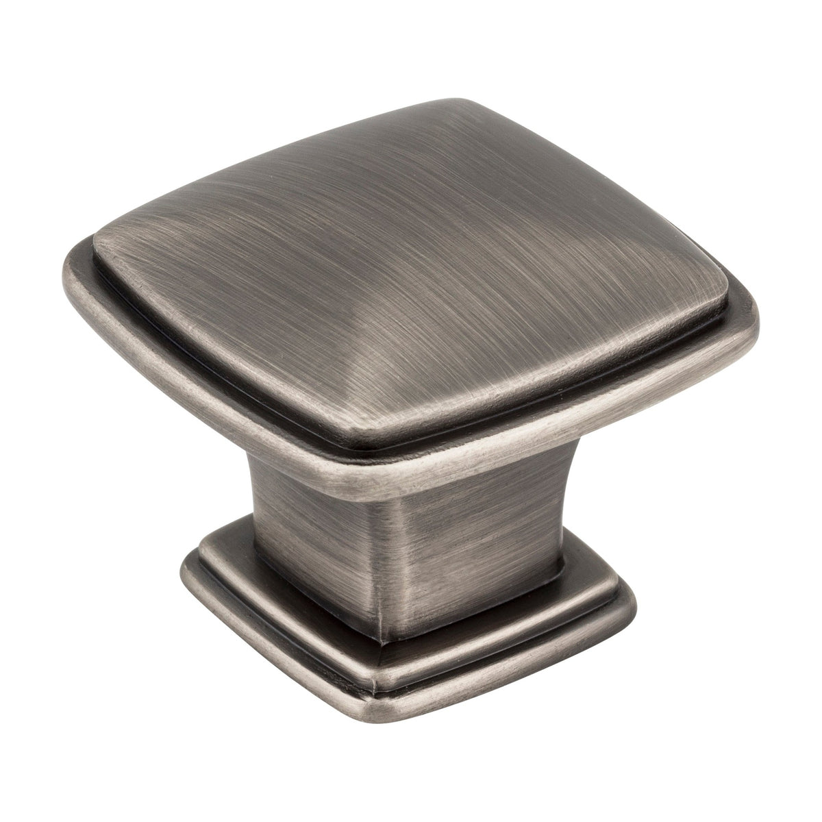 Jeffrey Alexander Milan 1 Handle in Brushed Pewter, Knob