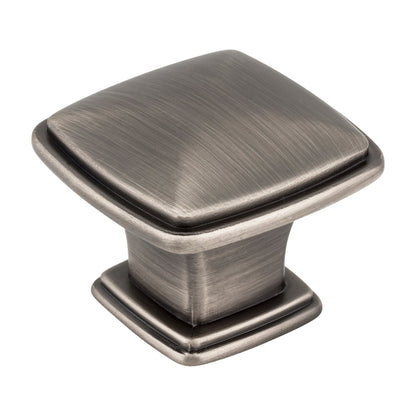 Jeffrey Alexander Milan 1 Handle in Brushed Pewter, Knob