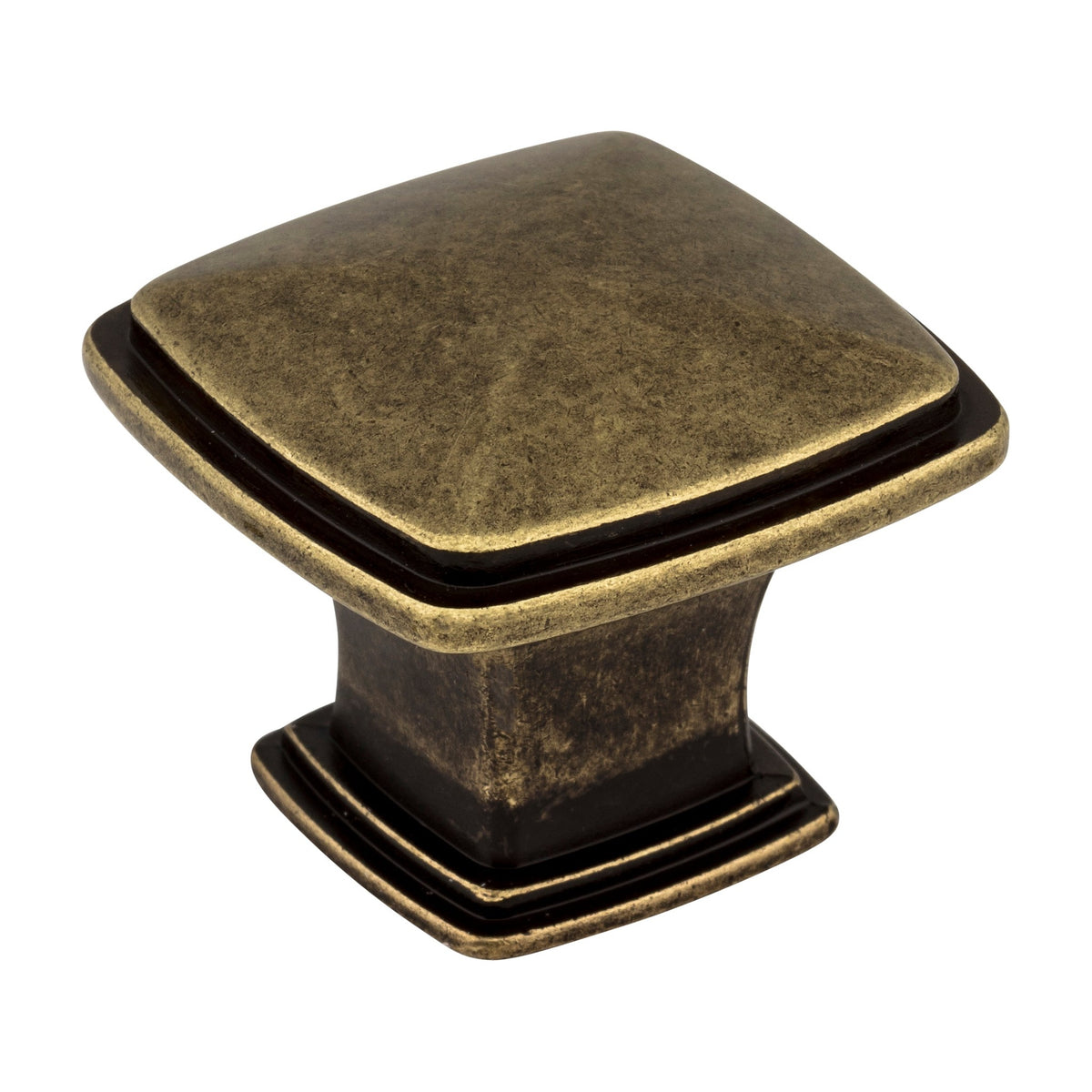 Jeffrey Alexander Milan 1 Handle in Distressed Antique Brass, Knob