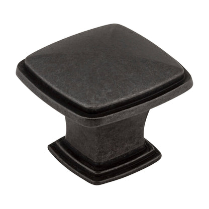 Jeffrey Alexander Milan 1 Handle in Gun Metal, Knob