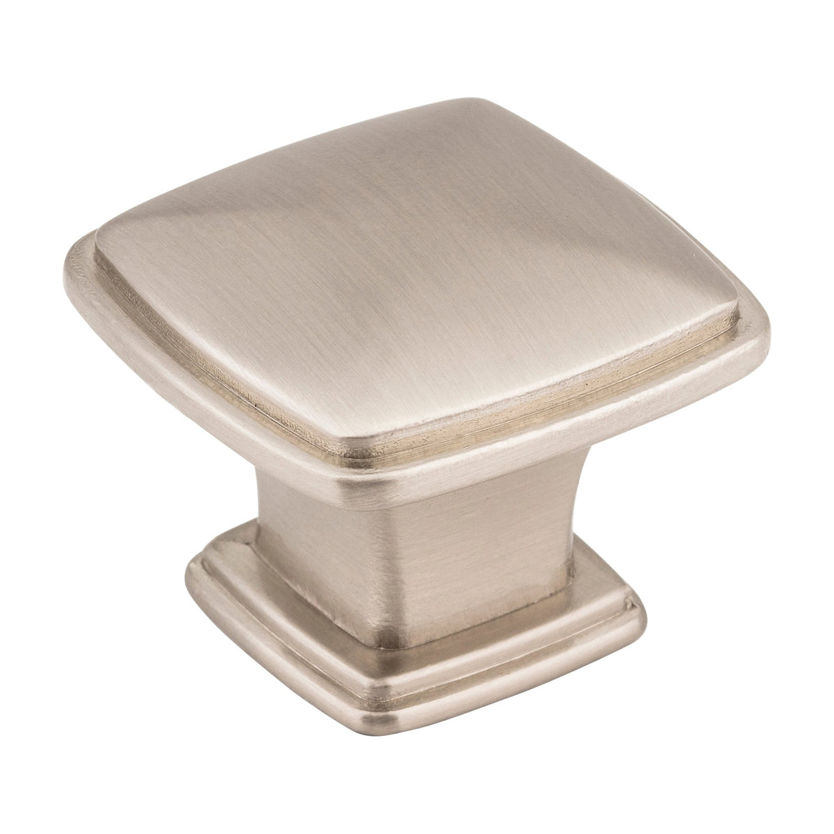 Jeffrey Alexander Milan 1 Handle in Satin Nickel, Knob