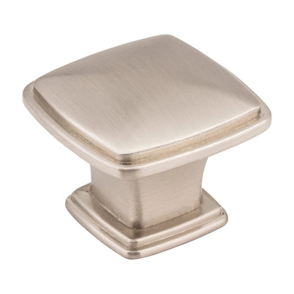 Jeffrey Alexander Milan 1 Handle in Satin Nickel, Knob
