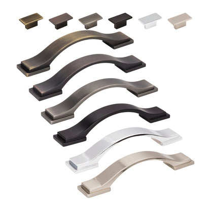 Jeffrey Alexander Mirada Handle knob and pull in all 6 finishes