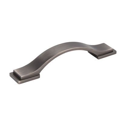 Jeffrey Alexander Mirada Handle in Brushed Pewter, 3 3/4"