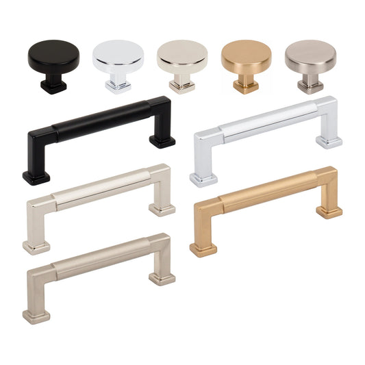 Jeffrey Alexander Ogden Handle knob and pull in all 5 finishes