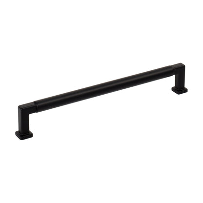 Jeffrey Alexander Ogden Handle in Matte Black, 7 1/2"