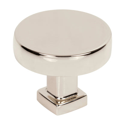 Jeffrey Alexander Ogden Handle in Polished Nickel, Knob