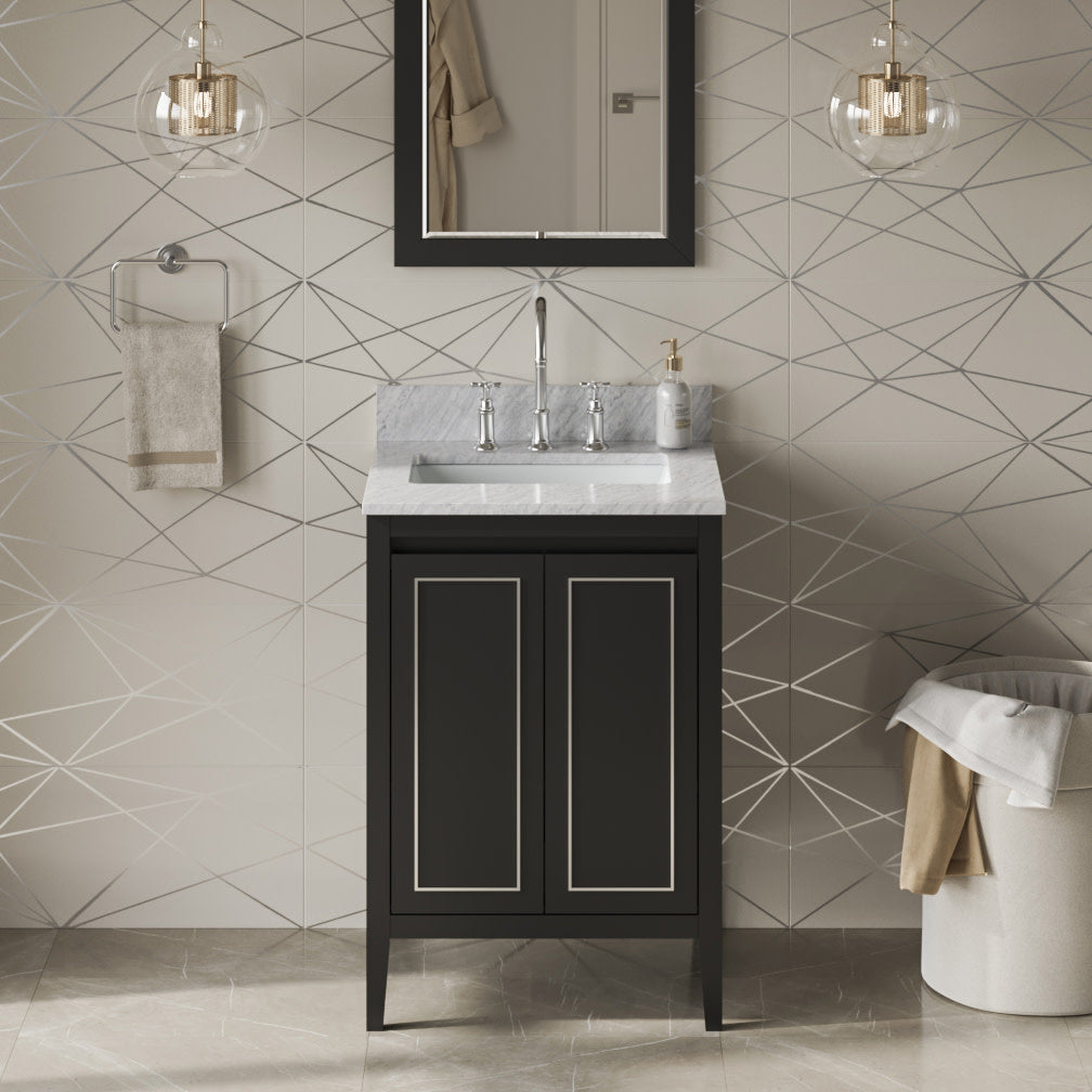 Jeffrey Alexander Percival 24" Single Bowl Freestanding Bathroom Vanity, alternate view