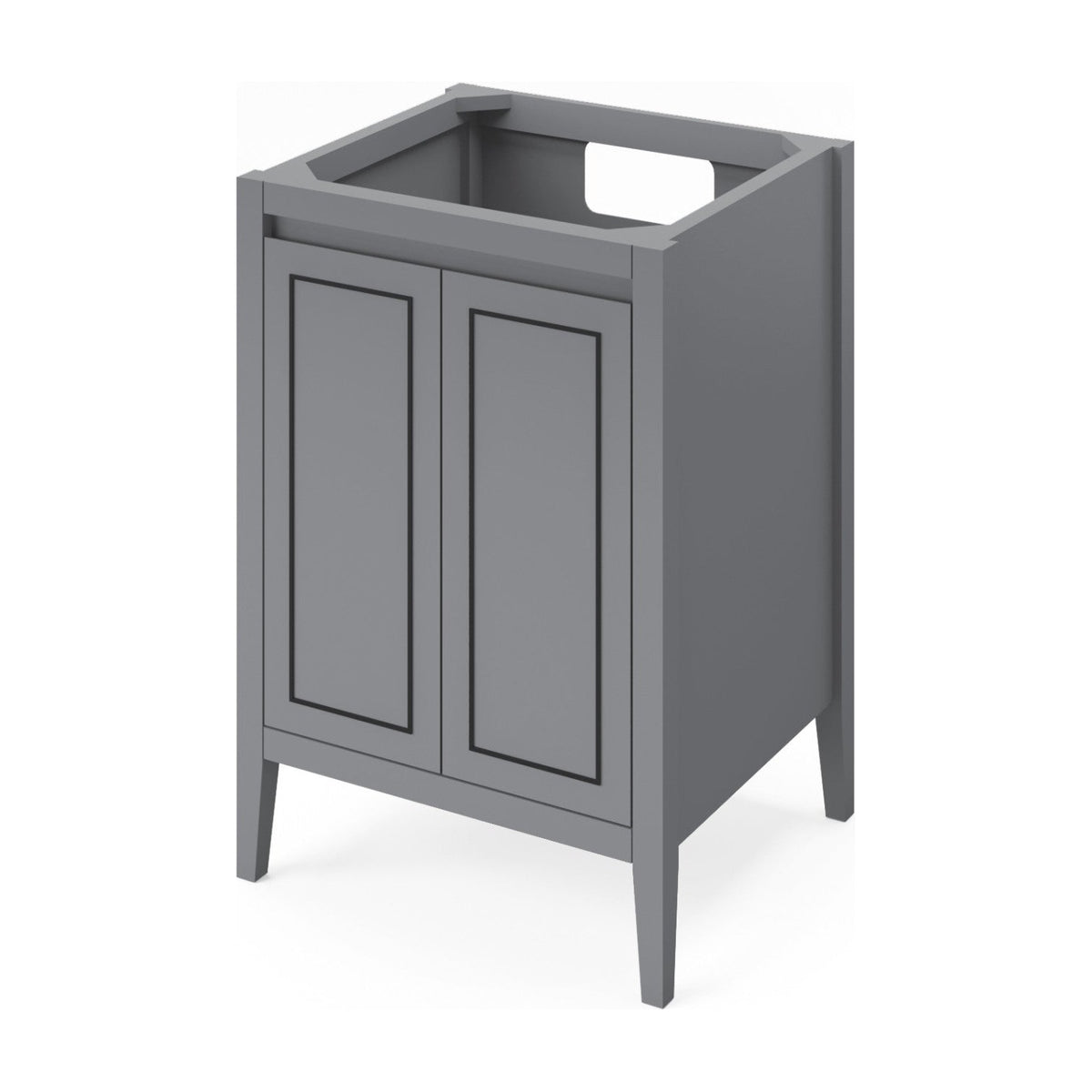 Jeffrey Alexander Percival 24" Single Bowl Freestanding Bathroom Vanity, Grey