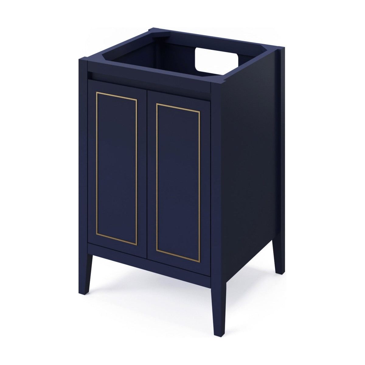 Jeffrey Alexander Percival 24" Single Bowl Freestanding Bathroom Vanity, Hale Blue