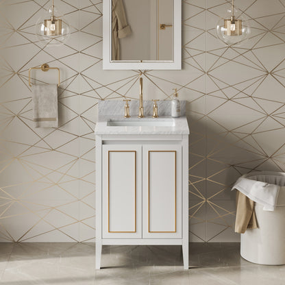 Jeffrey Alexander Percival 24" Single Bowl Freestanding Bathroom Vanity, alternate view