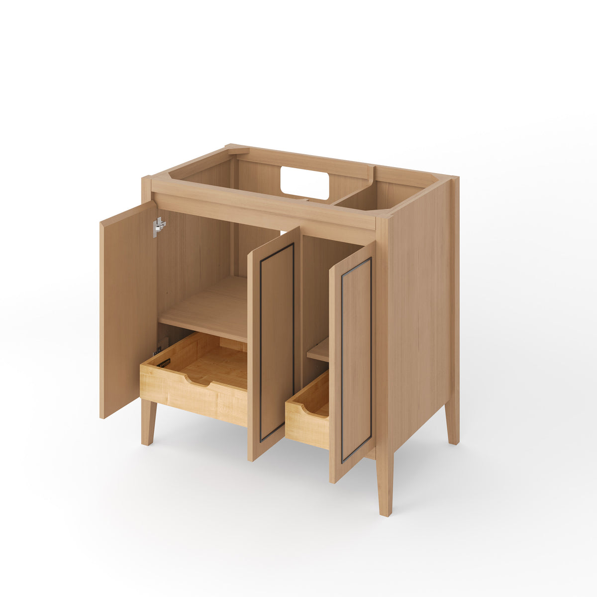 Jeffrey Alexander Percival 36" Left Offset Bowl Freestanding Bathroom Vanity, alternate view