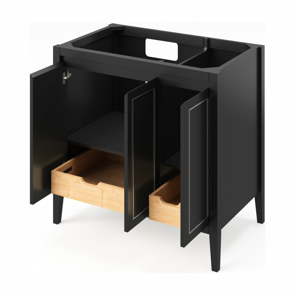 Jeffrey Alexander Percival 36" Left Offset Bowl Freestanding Bathroom Vanity, alternate view