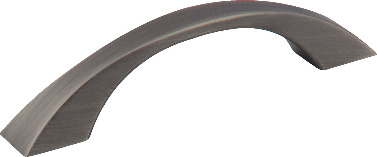 Jeffrey Alexander Philip Handle in Brushed Pewter, 3 3/4"