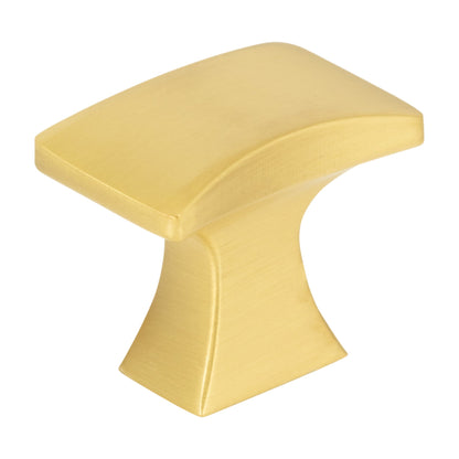 Jeffrey Alexander Philip Handle in Brushed Gold, Knob