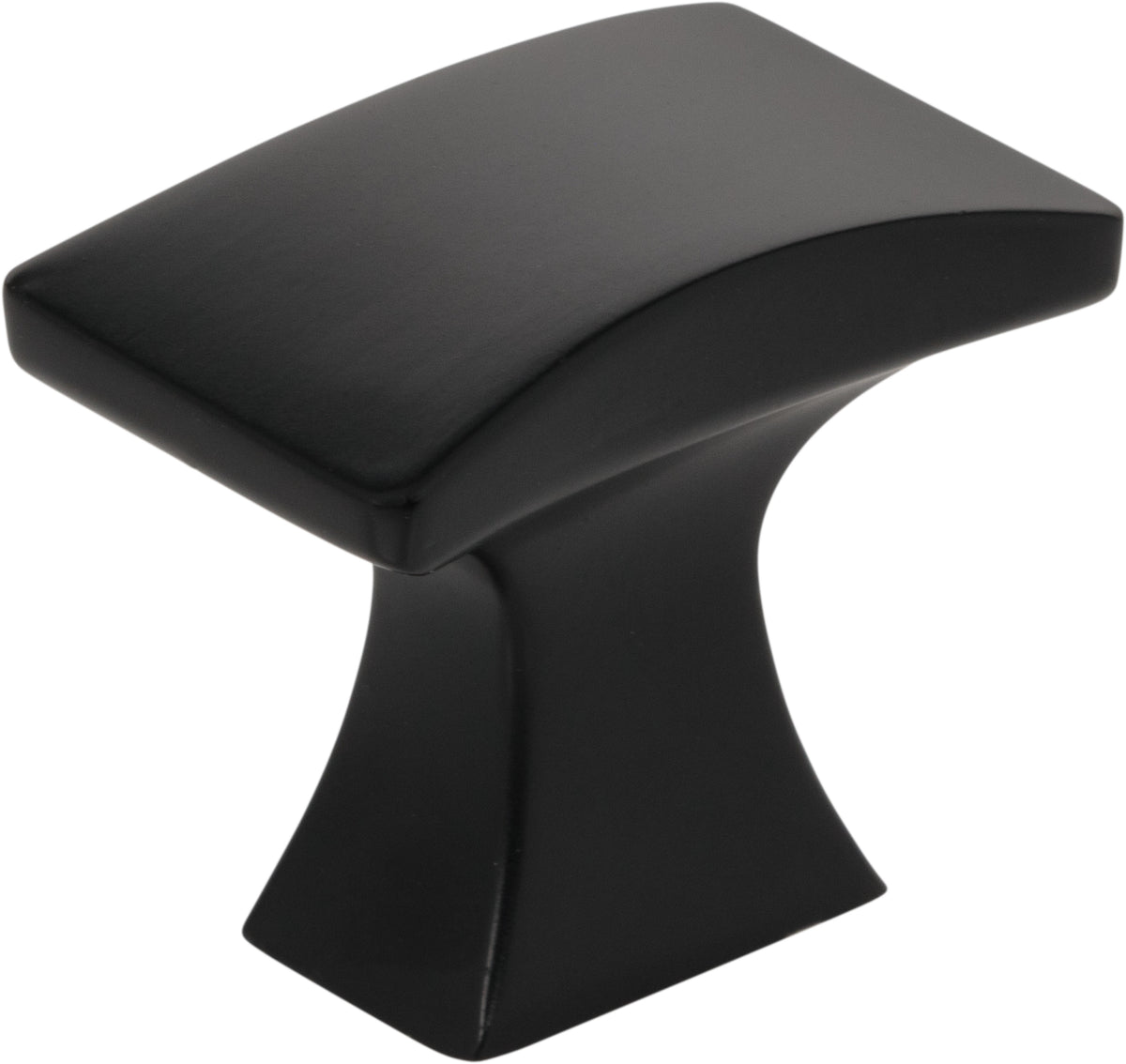 Jeffrey Alexander Philip Handle in Matte Black, Knob